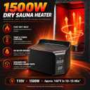 Portable Far Infrared Sauna Box for Home with 660nm Red Light Panel, Upgraded Infrared Dry Sauna for Home, 140℉, Upgraded Comfortable Chair