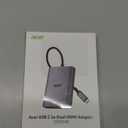 Acer USB C to Dual HDMI Adapter 4K@60Hz, 4-in-1 HDMI Splitter for Dual Monitors with 100W PD, USB 3.0, Docking Station Dual Monitor Compatible with Acer, MacBook Air/Pro, Dell XPS, HP, etc