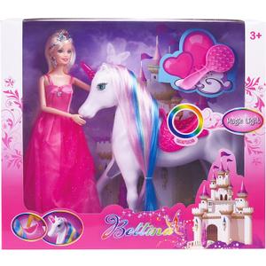 BETTINA Magic Light Unicorn & Princess Doll, Unicorn Toys for Girls 3+, Unicorn Gifts for Christmas Birthday for Kids Aged 3 4 5 6 7 8