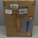 SPORT BEATS Stadium Seats with Back Support Bleacher Chairs with Back and Cushion Thick Padded Bleacher Seats Includes Shoulder Strap Black 2pcs Standard