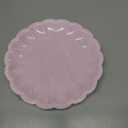 BHHQHH 50Pcs Disposable Scalloped Paper Plates 9 Inch Shell Edge Dinner Paper Plates for Wedding Baby Shower Birthday Party Bridal Party Decorations (Pink)