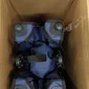 Beach Wagon with Big Wheels for Sand, Heavy Duty Harder Sand Collapsible Folding Wagon with All-Terrain 9" Pneumatic Ballon Tires, Utility Wagon for Garden Sports Camping Outdoor Activities (Navy Blue)