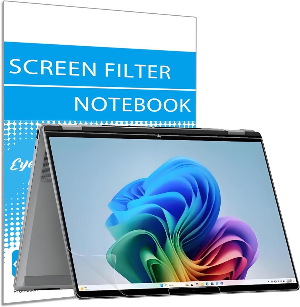 i-Tensodo 2 Pack Anti Glare Screen Protector for HP OmniBook X Flip 16 (16-ar/as0000) 2-in-1 Touchscreen Laptop, Eye Protection Anti Glare Filter