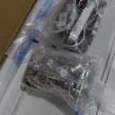 Boahaus Amelia Vanity Desk with LED Mirror  Complete Makeup Station with 11 Drawers, Integrated Power & Built-in Speakers (White)