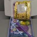 Meland Princess Dress Up for Girls 3-6, Dress Up Clothes with Princess Shoes Toy, Christmas Birthday Gift for Toddlers Girls (Purple)