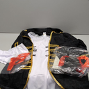 fun shack Pirate Costume Women's Deluxe Buccaneer Outfit with Corset Jacket, Dress, Hat (Large, Black)