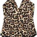 SUUKSESS Women Sexy Tummy Control One Piece Swimsuits Halter Push Up Bathing Suits (M)