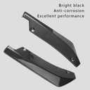 Jsorum 2Pcs Rear Bumper Diffuser Spoilers for Cars, Rear Bumper Canard Diffuser Splitter Protector, Universal Rear Bumper Lip Splitter Diffuser Spoiler Kit Exterior Decorations for Car (Carbon Fibre)
