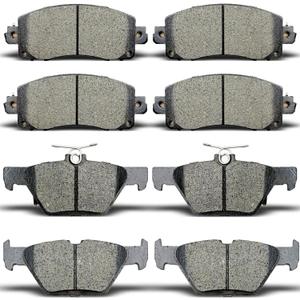 Front & Rear Ceramic Disc Brake Pads For 2019-2022 Subaru Forester, For 2020-2022 Subaru Crosstrek Legacy Outback