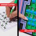 Wheel of Fortune Deluxe Game, 100 Puzzles Included, Inspired by The Popular Show, Interactive Puzzle Board, Spin, Guess, Solve, 2-4 Players, Ages 10 and Up by Just Play