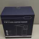 Hot & Iced Coffee Maker with Bold Setting, Single Serve Coffee Maker for K Cup and Grounds, 6-14 Oz Brew Sizes, 50 Oz Removable Water Tank, One Cup Coffee Machine with Reusable Filter, Grey