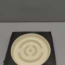 Ceramic 1.6 Cup Slow Feeder Dog Bowl for Medium and Large Breed, 8.2inch Puzzle Dog Food Dish, Anti-Gulping, Stop Bloat, Preventing Choking (Single Bowl-Beige)