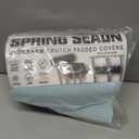 SPRING SEAON Crutches Padding Waffle Pattern Universal Crutch Pads for Armpits and Hand Grips Pads for Crutches Underarm Crutch Cushions Crutch Covers Pillows Crutch Accessories Moisture Absorption (Light Blue)