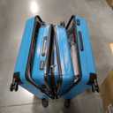 Hanke Luggage Sets 3 piece Carry On Luggage with Wheels PC Hard Shell Suitcases Lightweight Checked Travel Luggage Extra Large Travel Suitcase Woman Men 20/24/29 Inch(Caribbean Blue)