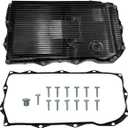 NITOYO 8-Speed Automatic Transmission Oil Pan with Gasket & Drain Plug Compatible with Ram 1500 2500 3500, Dodge Challenger Charger Durango, Jeep Grand Cherokee, Chrysler 300, Replaces 68225344AA