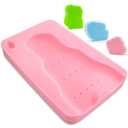 Baby Bath Sponge Soft Infant Bath Mat Newborn Cushion Odor Free (Pink)
