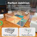 MioTetto Baby Play Mat, Soft Foam Floor Tiles for Kids. Adjustable Interlocking Foam Tiles, Fits with 74x74 Playpen Baby mat for Crawling & Development, Safe & Non-Toxic Playmat for Babies 6-12 Months, 36 Tiles