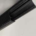 Pangda 2 Pcs 36 L Fixed Vinyl Sill Cap 1-5/32 Inches High Exterior Door Threshold Seal Replacement for Residential Door Trim-to-fit Fixed Vinyl Sill for Residential Entry Waterproof(Black)