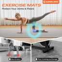 SUPERJARE Gym Floor Mats, EVA Foam Puzzle Exercise Mats, Interlocking Floor Mats, Cushioned Foam Floor Tiles, Gym Flooring Workout Mat for Home Gym, Playroom, Garage, 12.6"x12.6"x0.4"