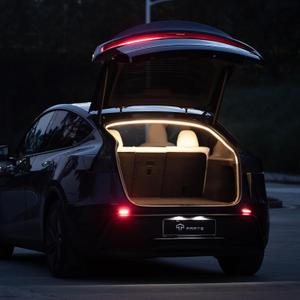 TPARTS Trunk LED Light Strip for Tesla Model Y (Including New Model Y Juniper 20252026), Silicone Waterproof Intelligent DualColor Switchable Interior Lighting Warm & Cool White (3000K&6000K)