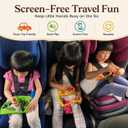 4 x 2D & 3D Foam Puzzle for Kids Ages 3+, Dog & Cat Animal Travel Toy for Airplanes & Road Trips, Quiet Screen-Free Busy Bag Activity, Montessori STEM Fine-Motor Learning Toy – Yellow, Small