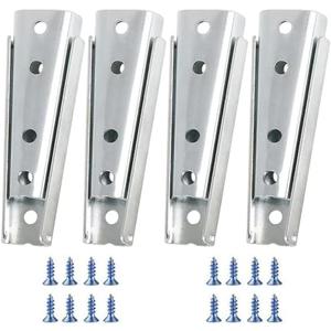 4Pcs Sectional Sofa Connector, Sofa Buckle, Sofa Latch, Diagonal Bolts, Sofa Fixing Bolts, Interlocking Sofa Connector Bracket, Furniture Hardware Accessories, Bed Frame Accessories (120mm, Sliver)