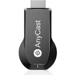 4K/1080P Anycast M100 Wireless Display Adapter, SmartSee WiFi Display Dongle HD Screen Mirroring Dual Core H.265/HEVC Decoder HD TV Stick Without Switching Miracast Airplay DLNA Support 4K 1080P