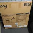 keny 29"-42.5" Baby Gate for Stairs, Auto Close Safety Dog Gate, Pressure Mounted Easy Walk Through Pet Gate for Doorways, Durable Stair Gate, 30" Tall, White