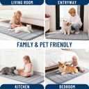 OLANLY Memory Foam Bath Mat 30x20, Super Soft Absorbent Bathroom Rugs, Quick Dry, Machine Washable Shower Floor Rugs, Bathmat Carpet, Bathroom Home Decor Accessories, Grey