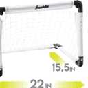 Franklin Sports Kids Mini Soccer Goal Set - Backyard/Indoor Mini Net and Ball with Pump - 22" x 17"