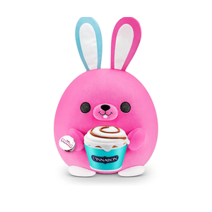 ZURU Snackles (Cinnabon Bunny Super Sized 14 inch Plush by ZURU, Ultra Soft Plush, Collectible Plush with Real Licensed Brands, Stuffed Animal