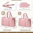 Expandable Travel Duffle Bags Weekender Overnight Bags for Women Men Hospital Bag for Women Labor Delivery with Toiletry Bag Waterproof