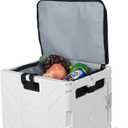 Cooler Bag Wheeled，Large Insulated Rolling Cooler Collapsible Leakproof Portable Hard Framed Ice Packs for Camping Picnic Beach Travel