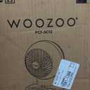 IRIS USA WOOZOO Air Circulator Fan with Remote, Oscillation, 3 Speeds, 52ft Max Air Distance, Adjustable Tilt, Quiet Motor, Small Fan for Bedroom, Office, Dorm, White