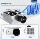 Amico Bathroom Exhaust Fan, 1.0 Sones, 110 CFM, Low Noise, Household Bath Ventilation Fans, Ceiling Mounted, No Attic Access Needed, Easy to Install- ETL & FCC Certified