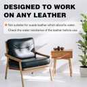 WEYSTOM Leather Recoloring Balm & Repair Kit for Furniture - Dye, Renew & Restore Aged, Faded, Cracked, Peeling, Scuffed Surfaces(Grey) (8.5OZ, Gray)