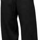 Men's Baggy Sweatpants Wide Leg Fleece Lounge Joggers with Deep Pockets, 3XL