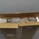 Bamboo Desk Organizer, Desktop Wood Bookshelf File Organizer, Pen Holder and Tissue Holder, 1 Drawer with lock for Office, Home, Need to Install (White)