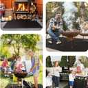 TAOMAND 48 x 30 inches Under Grill Mats for Outdoor Grill | Double-Sided Fireproof | Waterproof | Oil-Proof | Easy to Clean | Indoor Fireplace/Fire Pit Mat | Quality BBQ Mat for Deck Patio Lawn