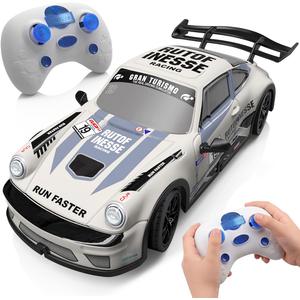 Remote Control Car 2.4GHz Drift RC Car Toys for Kids Lights Up High Speed Race Car for Boys and Girls Gifts 3+ Years Old