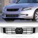 BXZ Front Upper Bumper Grille Chrome Grill For Honda Accord Sedan 2008 2009 2010 HO1200222