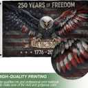 250 Anniversary Usa Flag 3x5 Ft, Printed On Both Sides, 250 Years Of Freedom Flags, American 250th Anniversary Banner, American Flag With Eagle 2