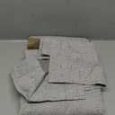 KOUFALL Light Grey Back Tab Linen Blackout Curtains 72 Inch Length for Living Room 2 Panels Set 52X72