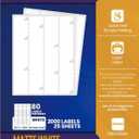 1/2" x 1-3/4", 25 Sheets, 2000 Return Address Labels for Laser & Inkjet Printers, Letter Size