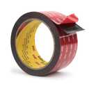 3M Heavy Duty Double Sided Tape 2''x15.4Ft, 5952 VHB Mounting Tape 0.043in Thick Black Adhesive Waterproof Heat Resistant Foam Tape for Automotive Car Home Office Deco Indoor Outdoor