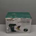 Bird Feeder with Camera with AI Identify Species, Wild Bird Watching, 2K Live View, Instant Arrival Alerts with 5W Solar Powered-Soliom BF08 Metal Blue