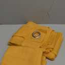 MIULEE Solid Color Sheer Curtains 84 Inches Long 2 Panels Set - Fall Elegant Lightweight Grommet Light Filtering Window Voile Panels/Drapes/Treatment for Bedroom Living Room W42 x L84 Inch, Gold