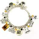 Broadway Musical Charm Bracelet Gifts for Girl Woman Men