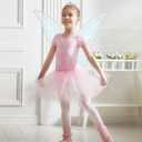 2 Pcs Fairy Wings Adult Women,Butterfly Wings and Wand,Fairy Wings Costume for Adults Girls Halloween Dress Up (White)