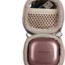 Adada Hard Travel Case for Samsung Galaxy Buds Live/Samsung Galaxy Buds Pro/Samsung Galaxy Buds 2 True Wireless Earbuds (Rose Gold)